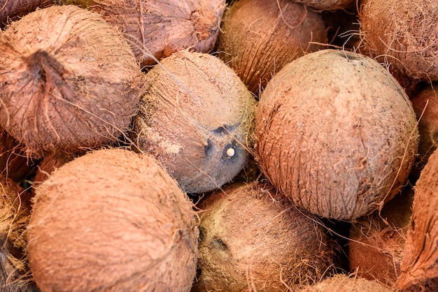 Tropical fruits natural background