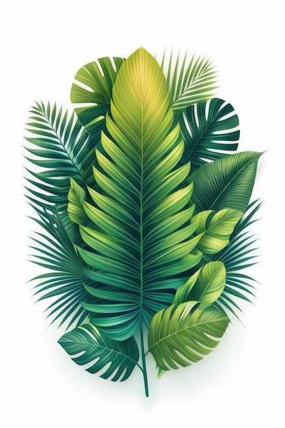 Tropical Leaf Arrangement Artwork