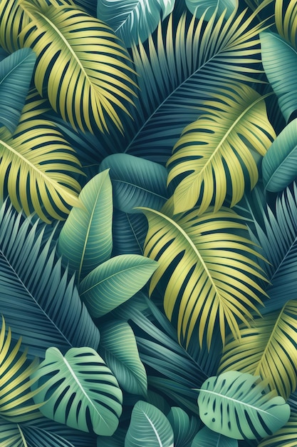 Tropical Leaf Arrangement Artwork