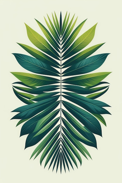 Tropical Leaf Arrangement Artwork