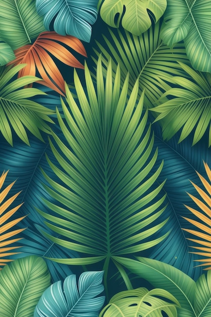 Tropical Leaf Arrangement Artwork