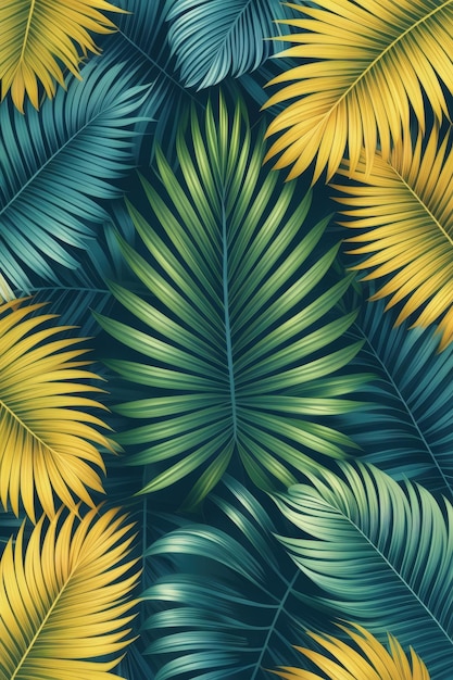 Tropical Leaf Arrangement Artwork