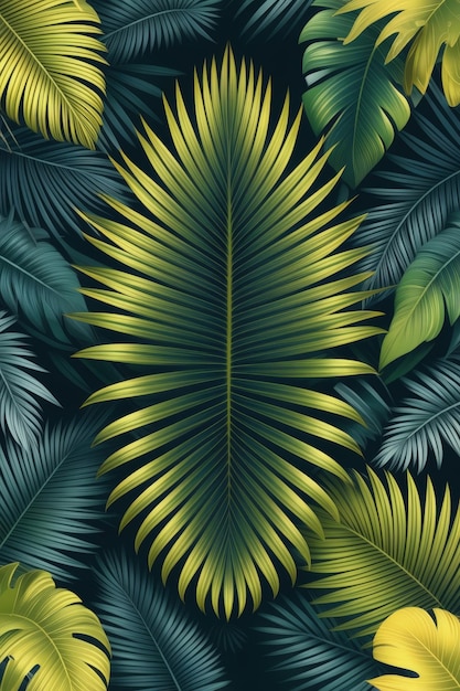 Tropical Leaf Arrangement Artwork