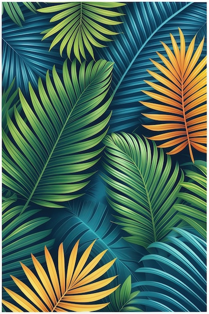 Tropical Leaf Arrangement Artwork