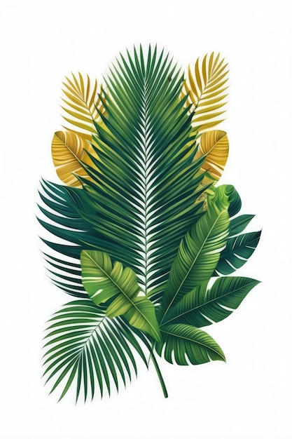 Tropical Leaf Arrangement Artwork