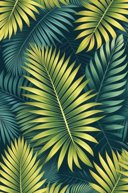 Tropical Leaf Arrangement Artwork