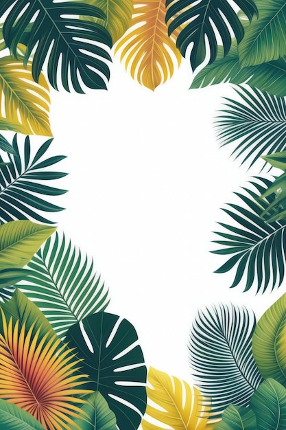 Tropical Leaf Arrangement Artwork