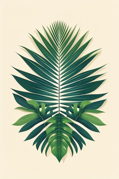 Tropical Leaf Arrangement Artwork