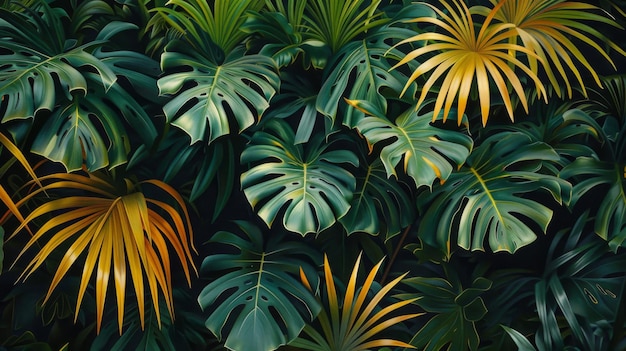 Tropical Leaves Pattern