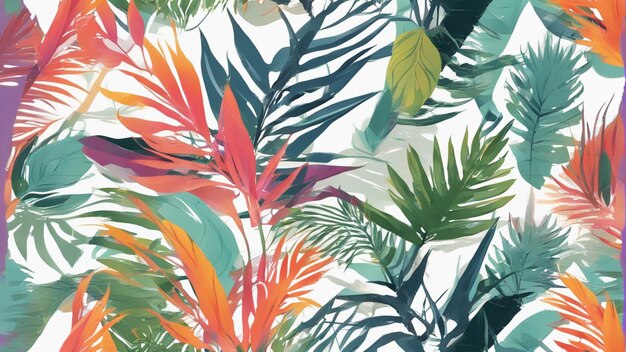 A tropical leaves wallpaper abstract pattern