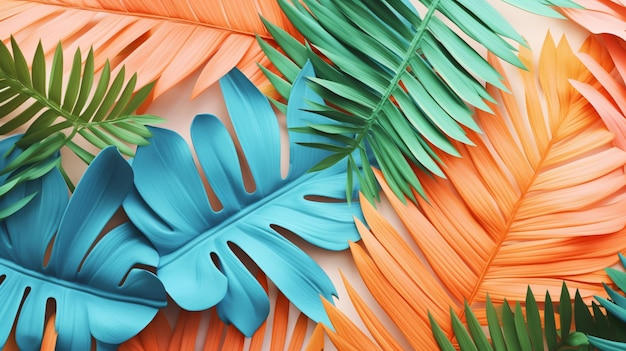 tropical leaves