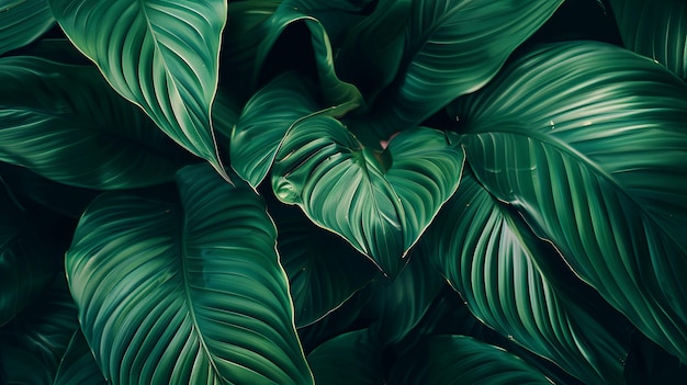 Tropical plant closeup