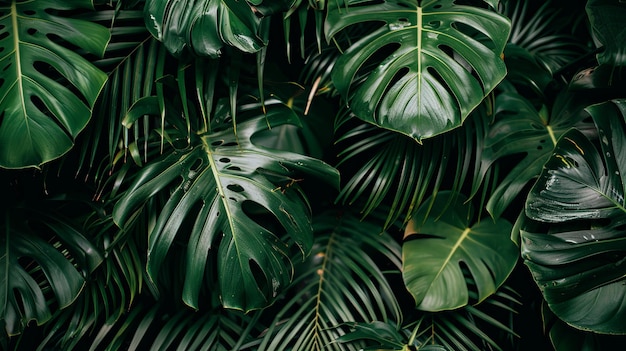 Tropical plant closeup