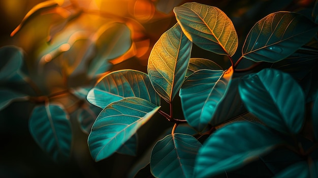 Tropical plant closeup