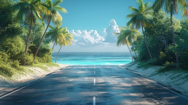 Tropical Road to Paradise