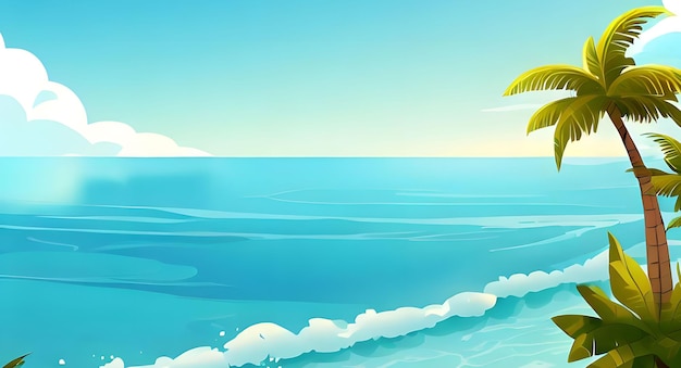 tropical Sea beach background summer