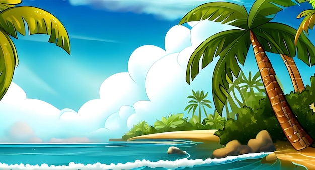 tropical Sea beach background summer