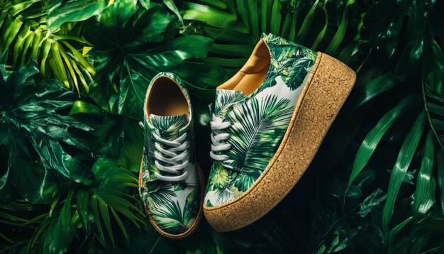 Photo tropical sneakers