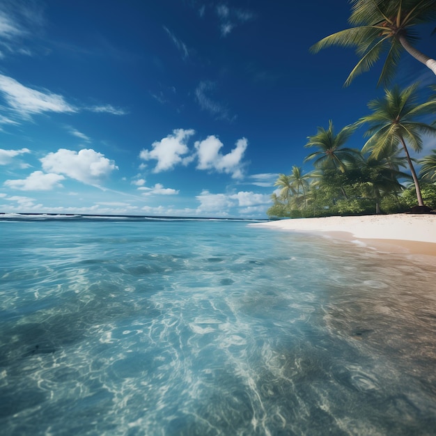 Tropical water beach