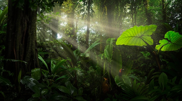 Tropican rainforest in Central America