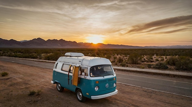 Photo truck on the road