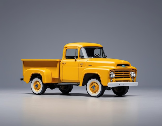 Truck vector on a neutral background