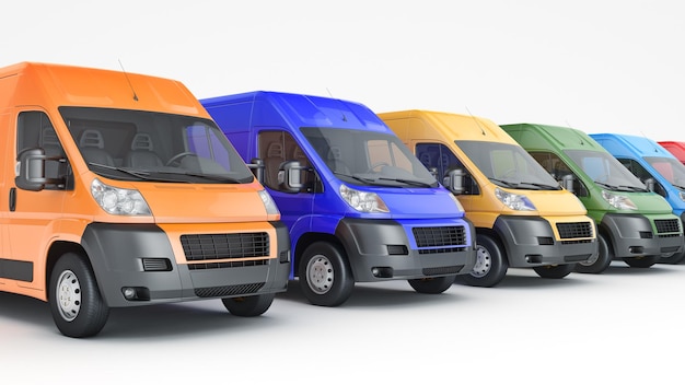 TruckFast shipping 3D rendering