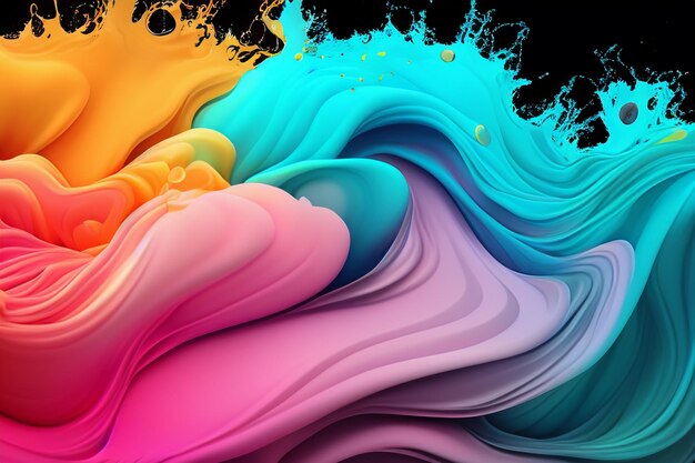 True color fluid background