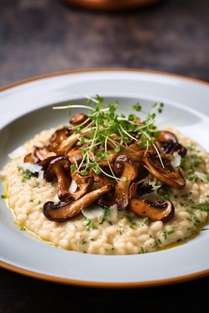 Truffle mushroom risotto