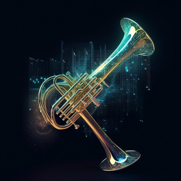 trumpet design reimagined with a futuristic touch