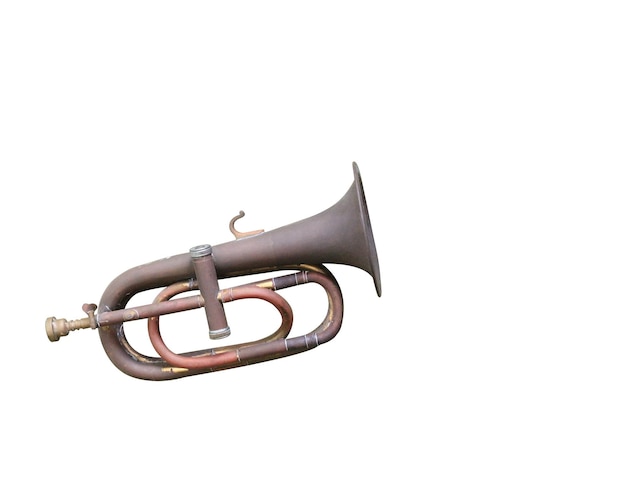 Photo trumpet on a white background