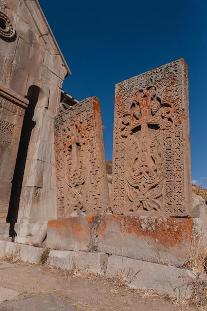 Tsakhat Kar monastery in Yerevan tombstone