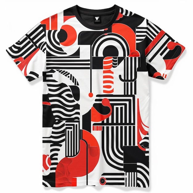 TShirt Design with Bold Graphics and Abstract Patterns