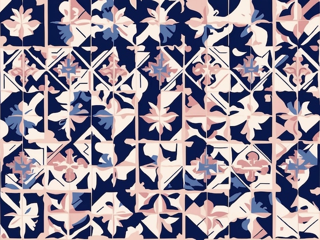 Tshirt fabric design patterns Mediterranean TileInspired Geometric Pattern