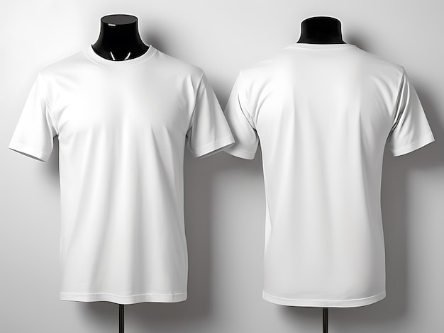 Tshirt front and back mockup