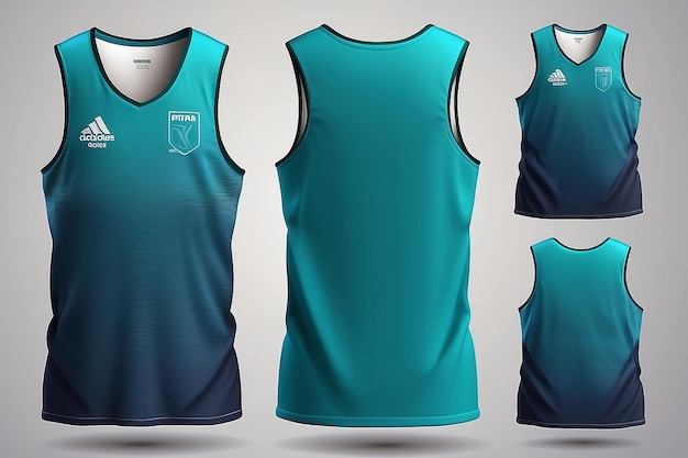 Tshirt mockup sport shirt template design for soccer jersey football kit Tank top for basketball