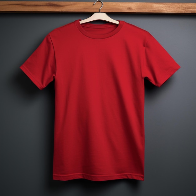 TShirt Plain In Red Color