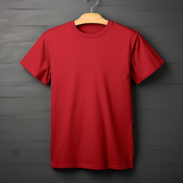 TShirt Plain In Red Color