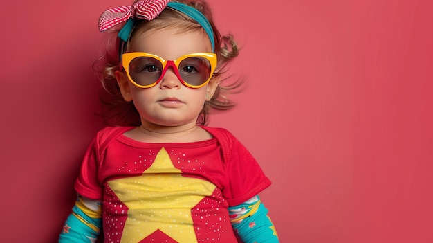 Tshirt Print Design Superhero Baby Girl