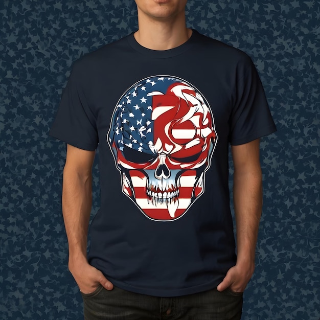 A Tshirt with USA Independence day design