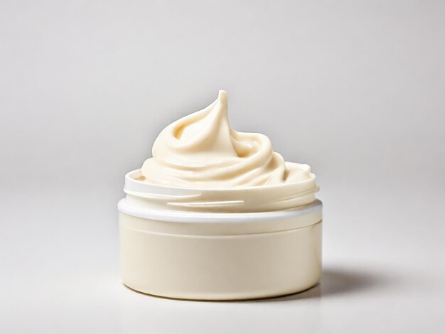 Photo a tube of cream isolated with white background