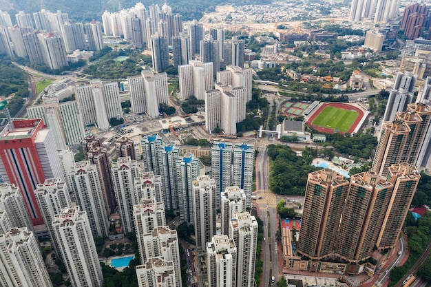 Tuen Mun, Hong Kong, 09 September 2018:- Residential district in Hong Kong