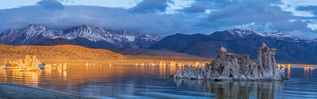 Tufa Formation on the picturesque Mono Lake in California