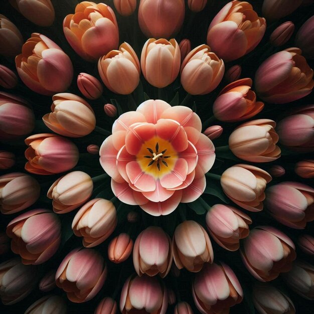 Photo tulip flower photography