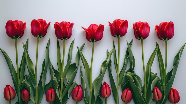 Tulips in the garden HD 8K wallpaper Stock Photographic Image