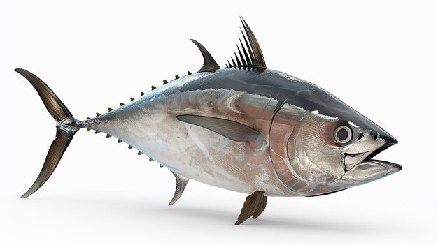 Photo tuna isolated on white background