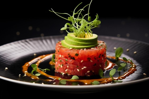 Tuna tartare with avocad Seafood Photos 2255jpg