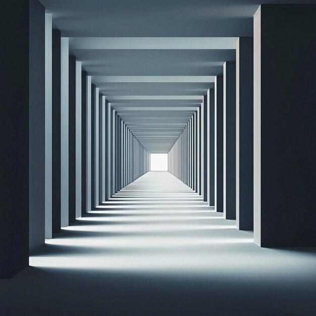 a tunnel that has a light on it