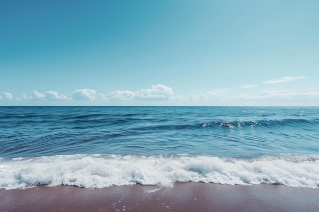 Turbulent waves at the beach during daytime