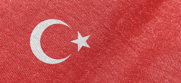 Turkey flag fabric cotton material wide flag wallpaper